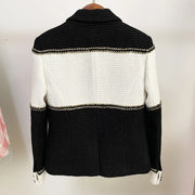 Colorblock Double-Breasted Jacket