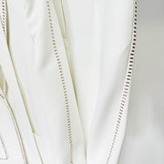 Tailored Blazer and Wide-Leg Pants Set