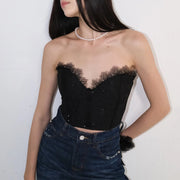 Strapless Lace Corset Top
