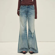 Distressed Flared Jeans