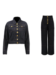 Button Jacket, Pants or Skirt