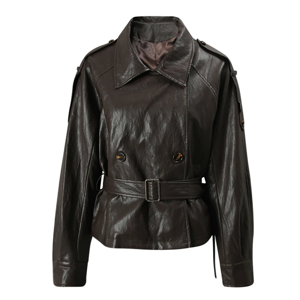 Double-Breasted Belted Jacket