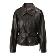 Double-Breasted Belted Jacket