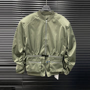 Zip-Detail Bomber Jacket