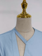 Draped-Waist Asymmetric Shirt