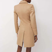 Double-Breasted Fitted Coat