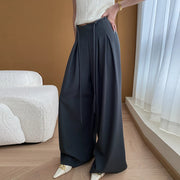 Pleated Wide-Leg Pants