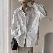 Embellished Button-Up Shirt