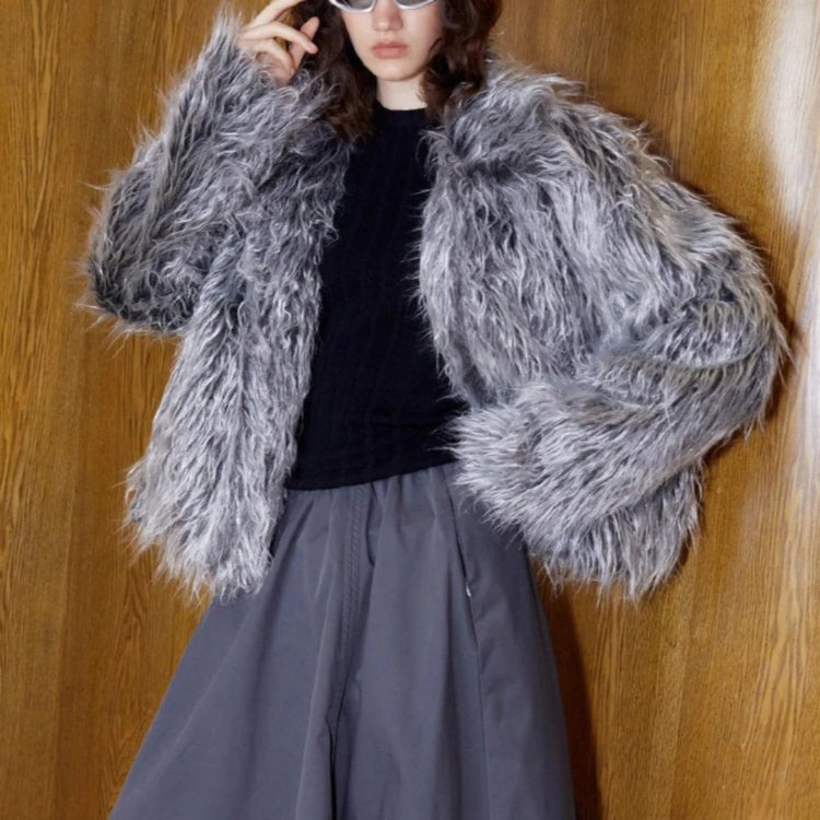 Shaggy Open-Front Jacket