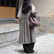 Relaxed Single-Breasted Trench Coat