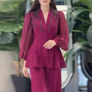 Embellished Top and Pants Set