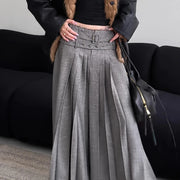 Pleated Long Skirt