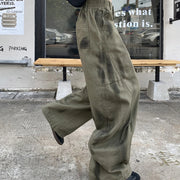 Paneled Wide-Leg Pants