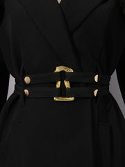 Shaggy-Collar Tailored Jacket