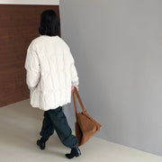 Stand-Collar Padded Longline Coat