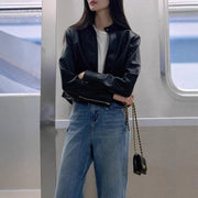 Round-Neck Zip-Up Jacket