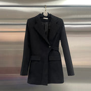 Single-Button Blazer Mini Dress