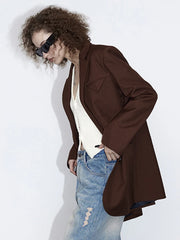Relaxed Single-Breasted Blazer