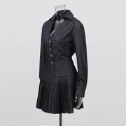 Button-Front Top and Skirt Set