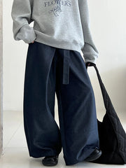 Tie-Waist Wide-Leg Pants