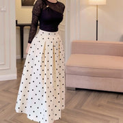 Sheer Top or Polka-Dot Skirt