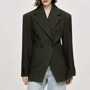 Double-Breasted Relaxed Blazer