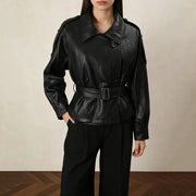 Double-Breasted Belted Jacket