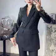 Embellished Blazer and Pants Set
