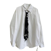Floral Applique Button Shirt