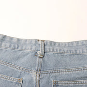 Strap-Detail Cargo Jeans