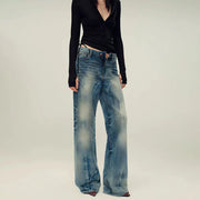 Faded Cropped Jeans