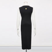 Sleeveless Fitted Long Dress