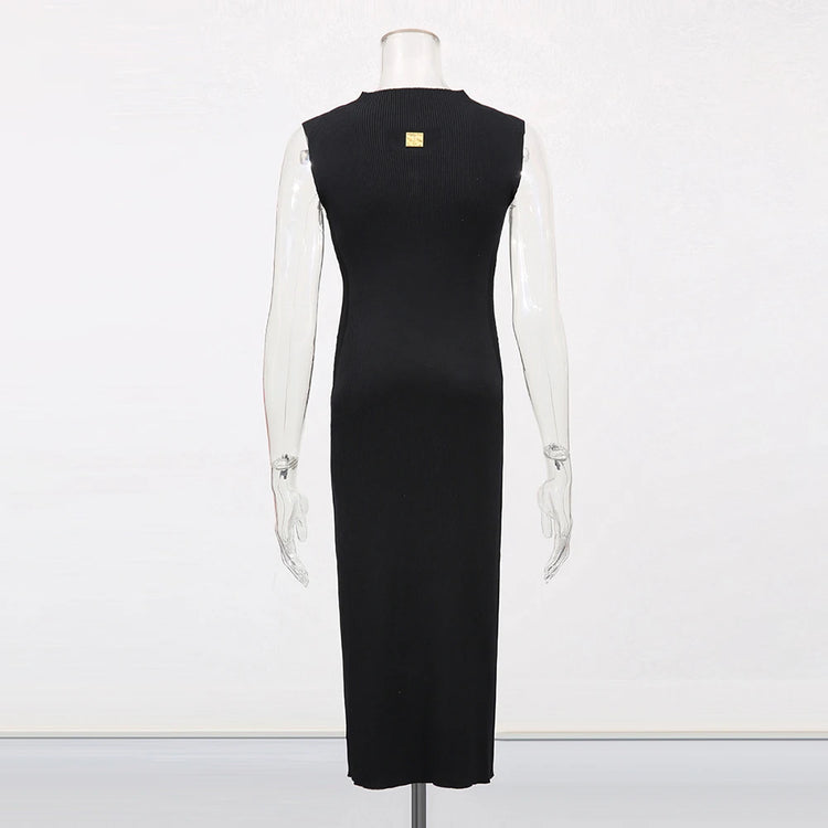 Sleeveless Fitted Long Dress