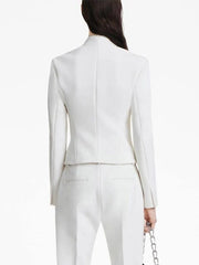 Zip-Front Fitted Jacket