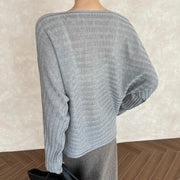 Sheer Ribbed Button-Front Cardigan