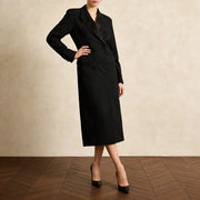 Double-Breasted Longline Coat