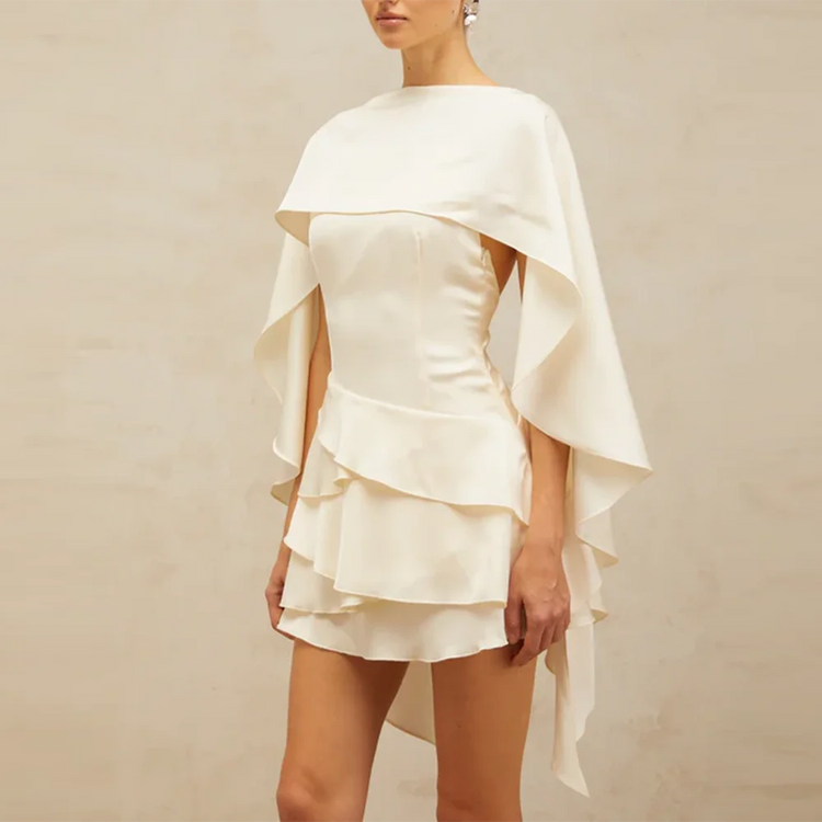 Tiered Ruffle Mini Dress