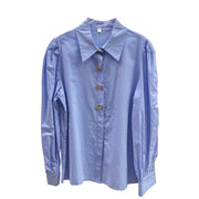 Statement-Button Longline Shirt
