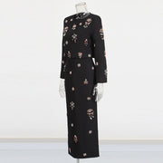 Embellished Top and Long Skirt Set