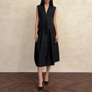 Floral-Motif Vest or Skirt