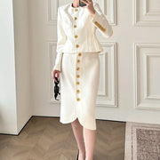Fitted Jacket and Skirt Set