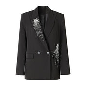 Embellished Blazer and Pants Set