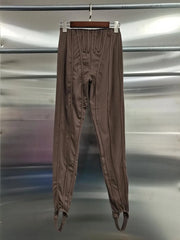 Pleated-Waist Slim-Fit Pants