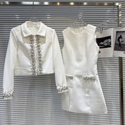 Embellished Jacket and Mini Dress Set