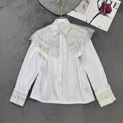 Embellished Shoulder-Panel Shirt