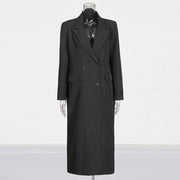 Double-Breasted Longline Trench Coat