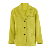 Relaxed Three-Button Blazer