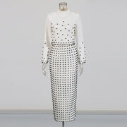 Embellished Top and Long Skirt Set