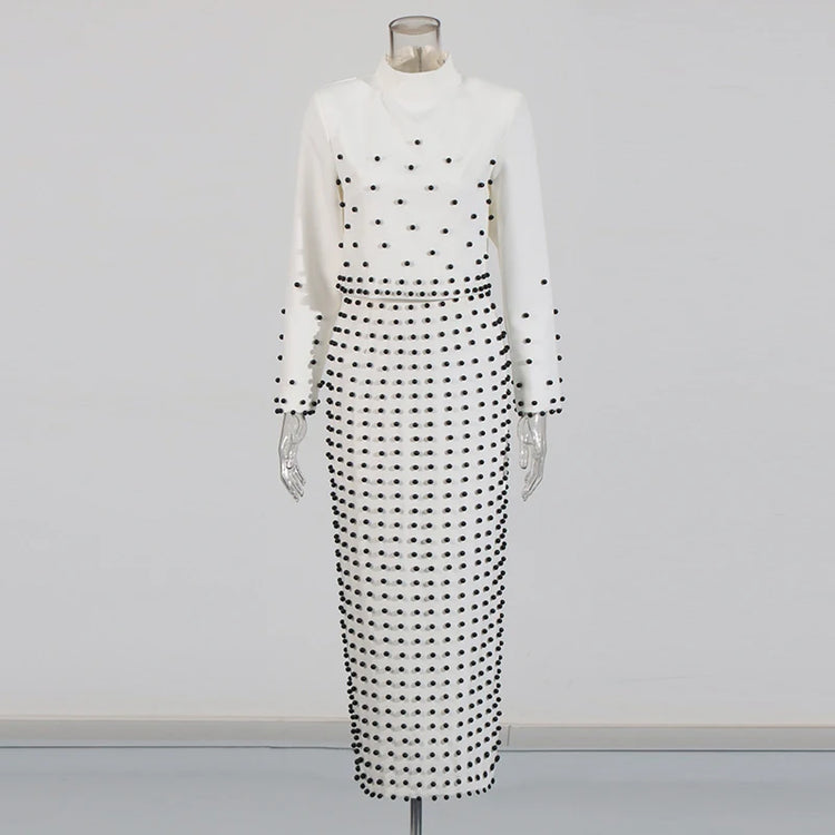 Embellished Top and Long Skirt Set