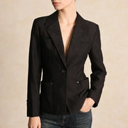 Single-Button Tailored Blazer